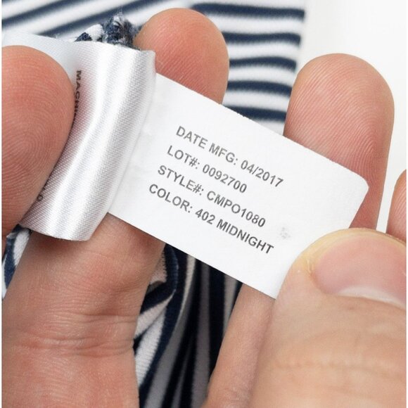 Johnnie-O Houston Astros Polo Shirt Men Medium Striped Prep-Formance Navy Stripe - Picture 7 of 13